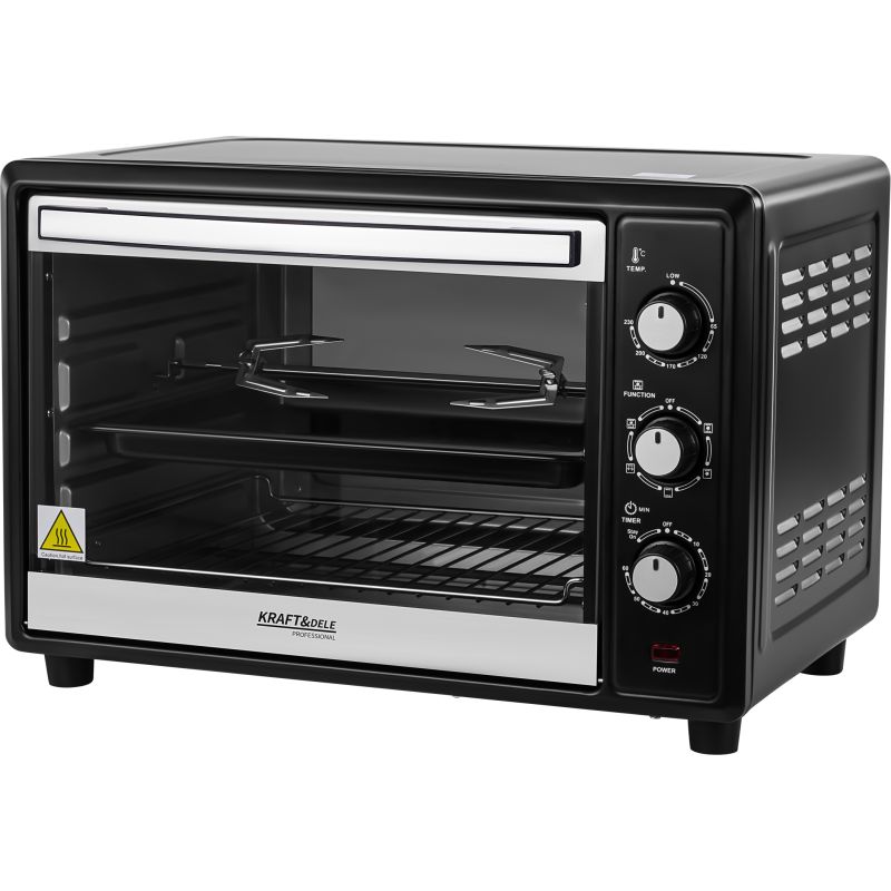 Elektrický sporák 45L 2000W funkcia ražňa+príslušenstvo KD4134