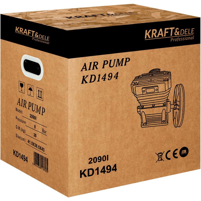 Sprężarka powietrza 5,5kW 2 tłoki 820l/min KD1494