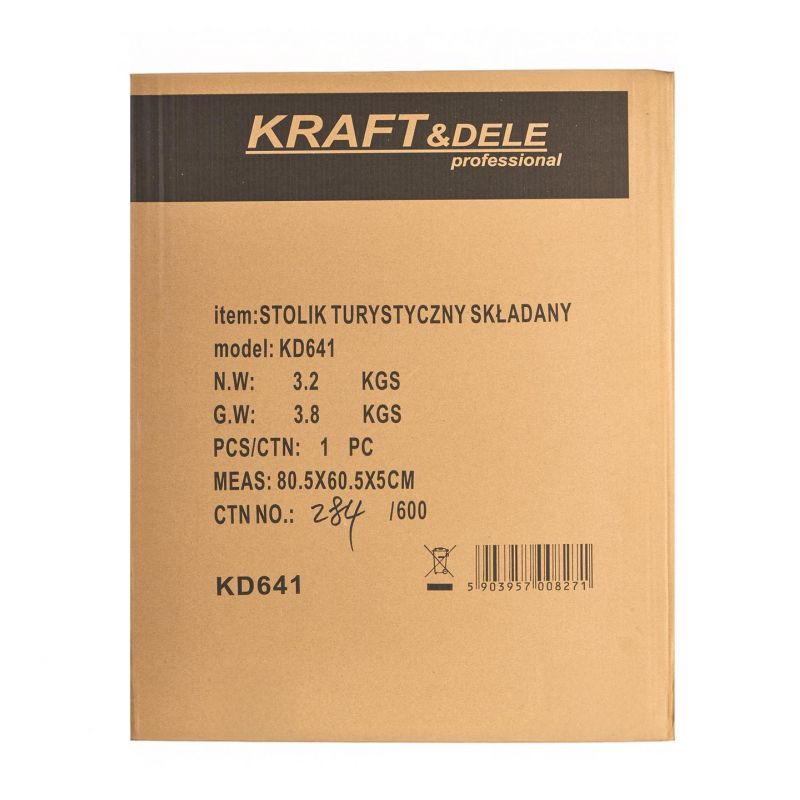 Stół warsztatowy / stolik turystyczny 80x60 cm KD641