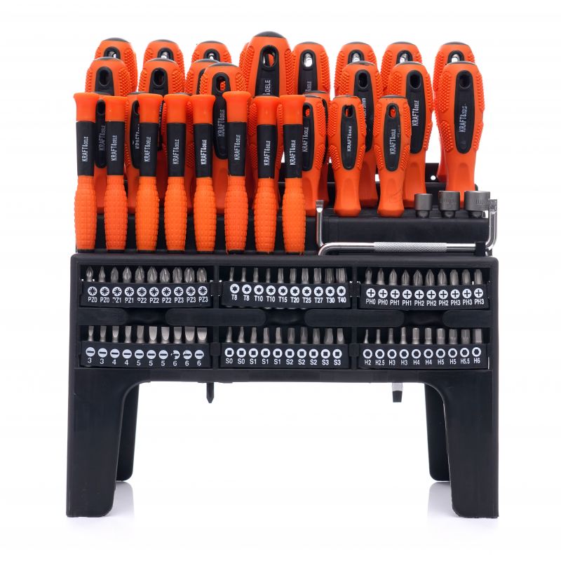 Zestaw śrubokrętów i bitów 100 el. KD10957