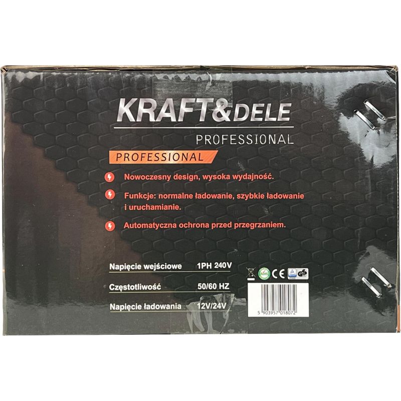 Prostownik z rozruchem 12/24V 50-400Ah 30A rozruch 200A KD5343