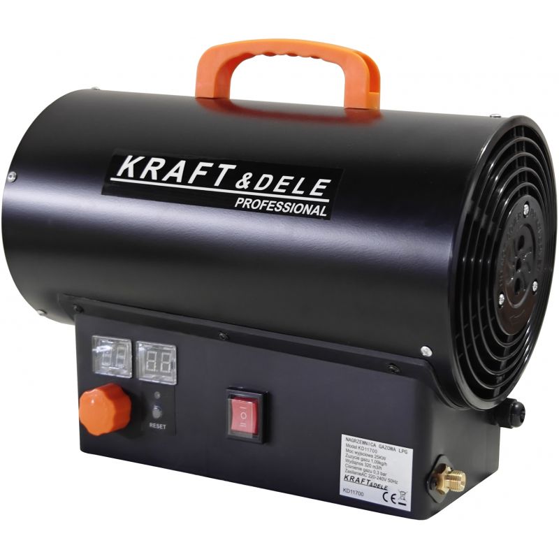 Nagrzewnica gazowa 25kW + Termostat + Reduktor KD11700