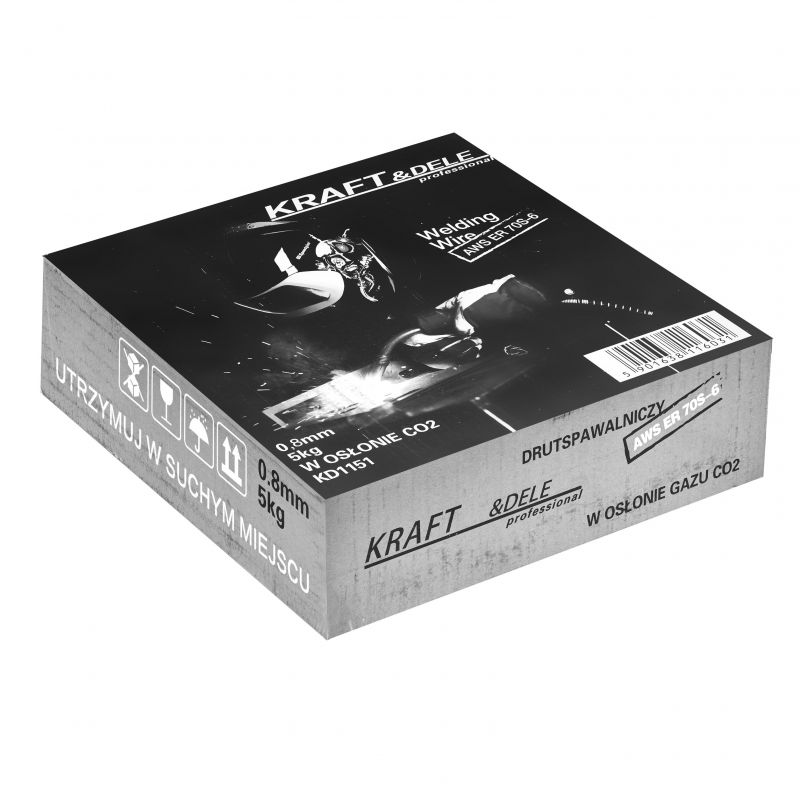 Drut spawalniczy 0,8 mm 5kg miedziowany KD1151