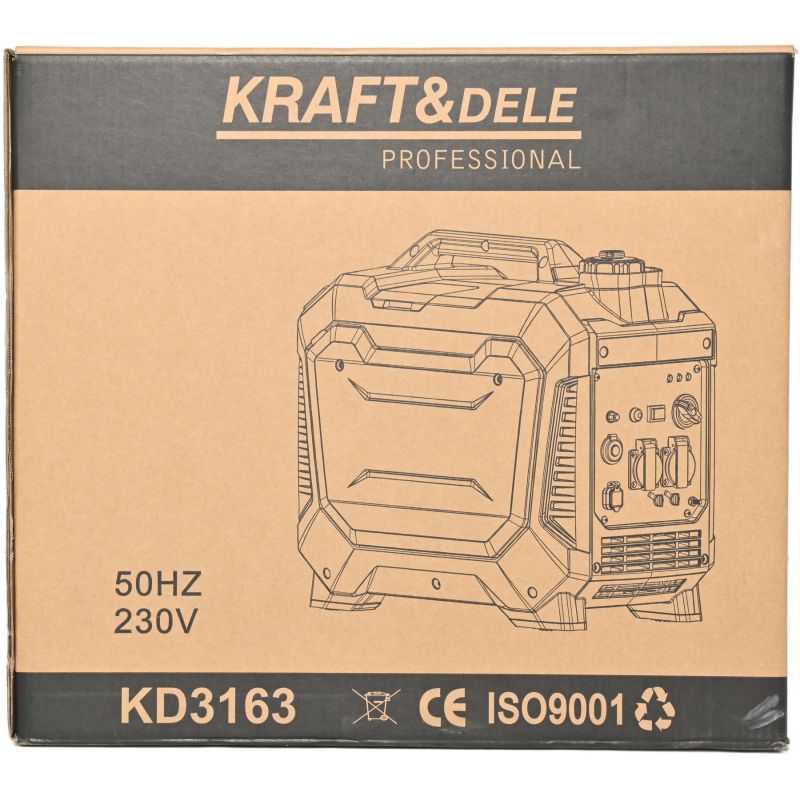 Agregat prądotwórczy 3,7kW 12/230v + USB KD3163