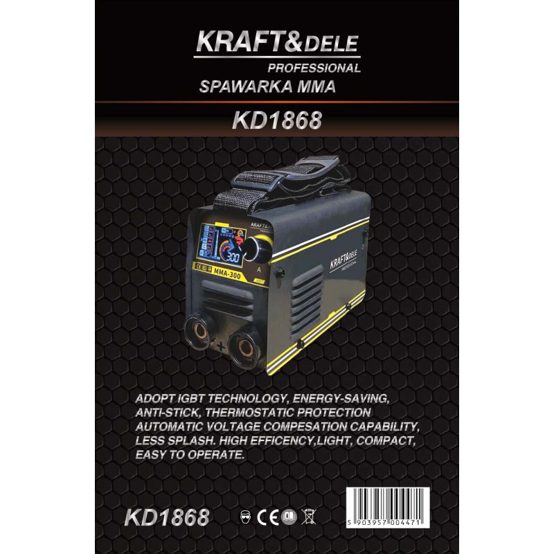 Spawarka inwertorowa MMA IGBT LCD 300A KD1868