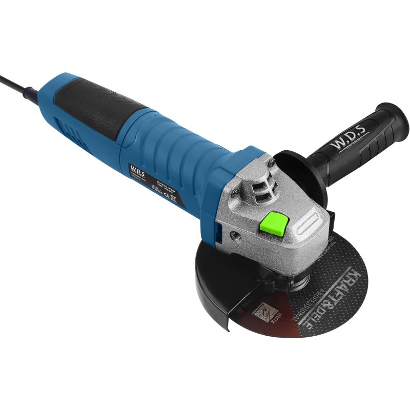Szlifierka kątowa 125mm 1500W + zestaw 10 tarcz WDS2135