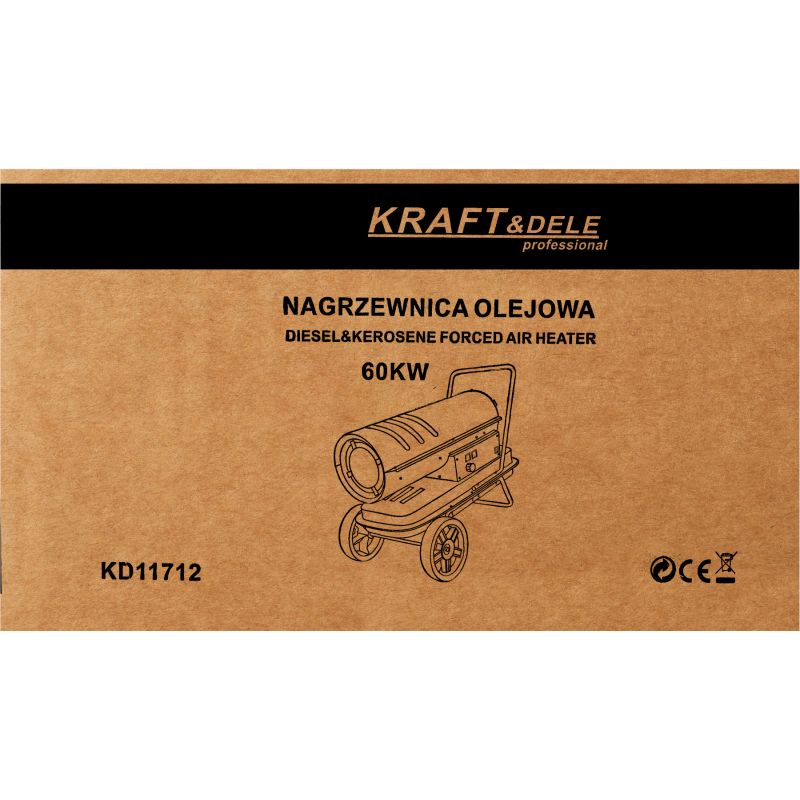 Nagrzewnica olejowa 60KW termostat KD11712