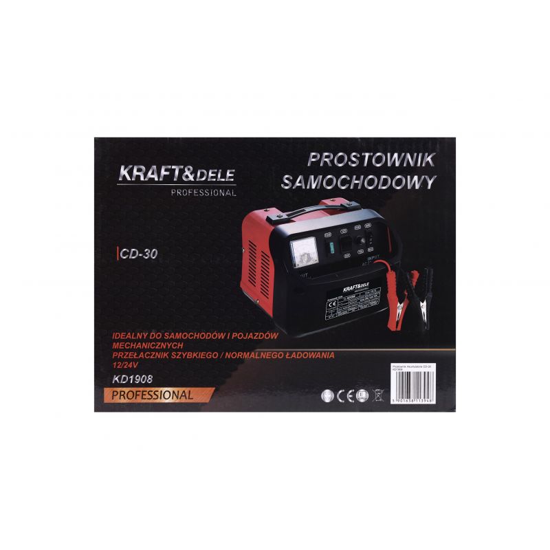 Prostownik samochodowy 12/24V 30A KD1908