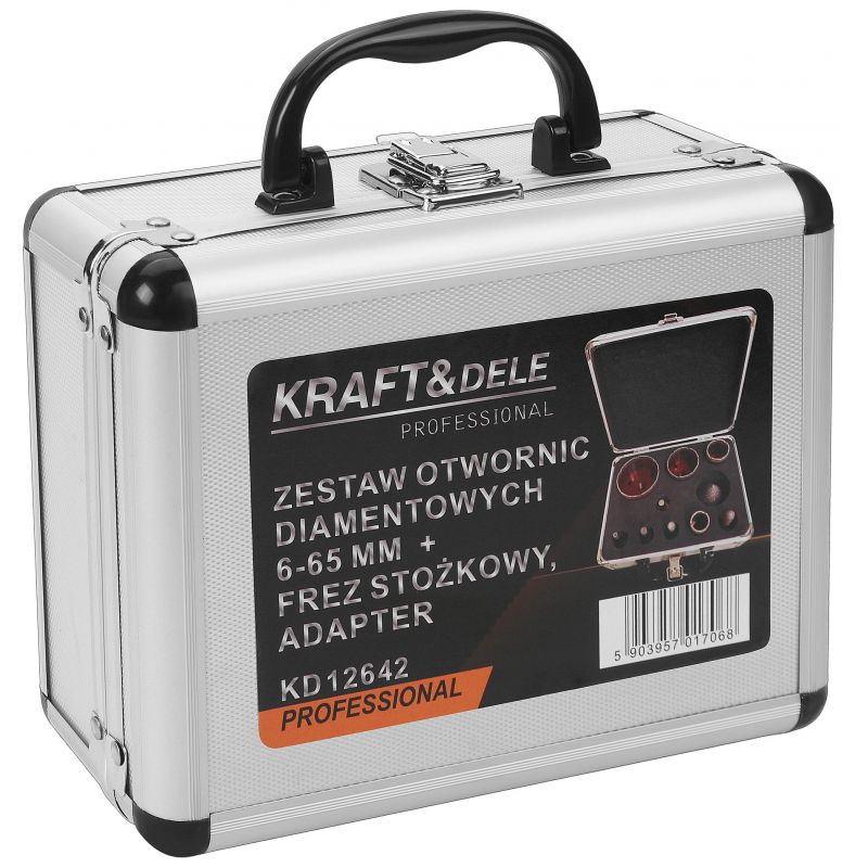 Zest. otwornic diamentowych+frez stożkowy KD12642