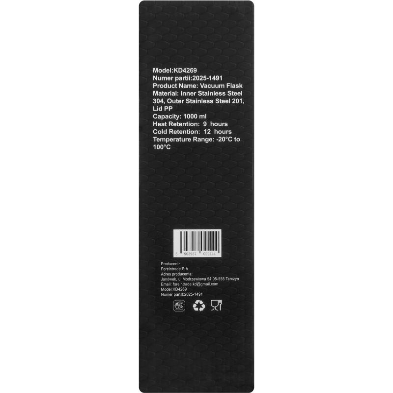 Termos obiadowy 1L + pokrowiec KD4269