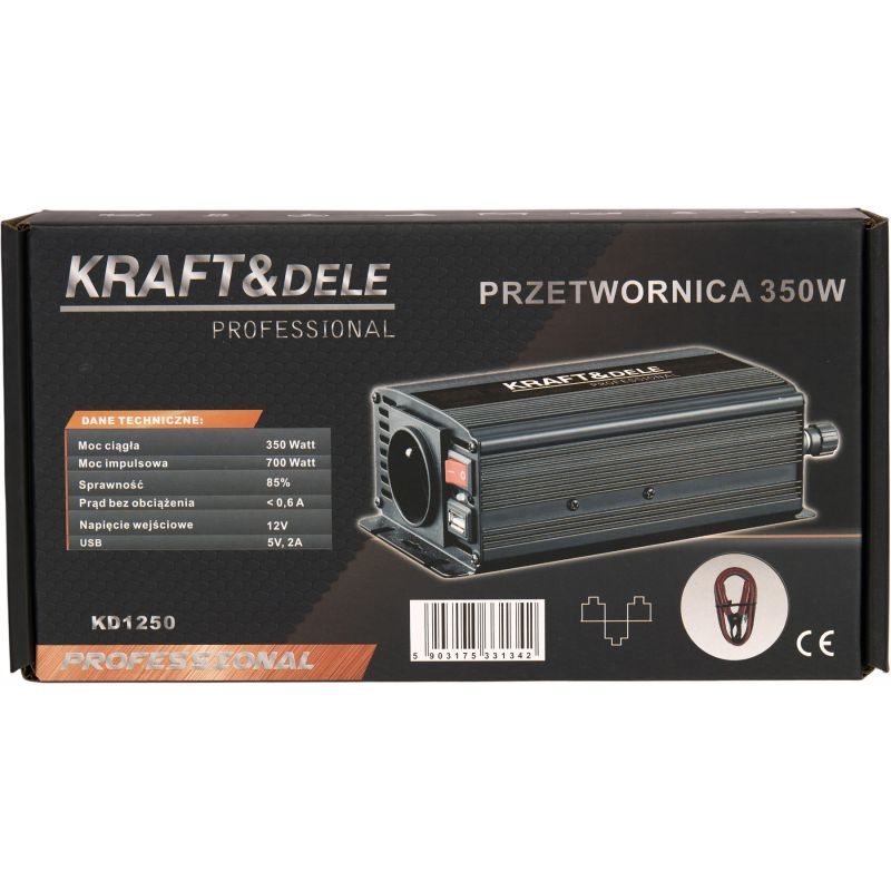 Przetwornica samochodowa 12V 350W/700W KD1250