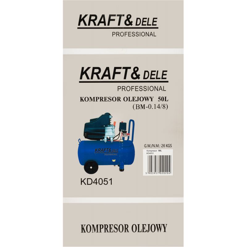 Kompresor olejowy 50L 230V KD4051
