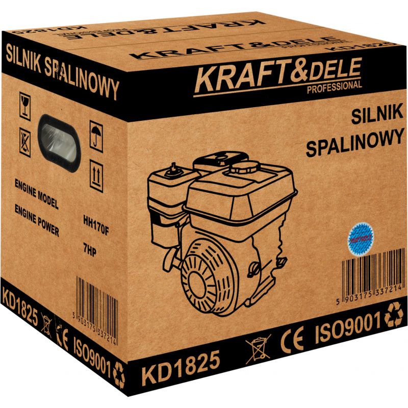 Silnik spalinowy 7HP wałek 20MM KD1825