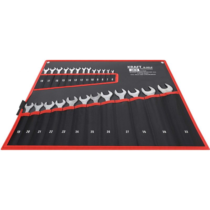 Klucze płasko-oczkowe 25el. KD10920