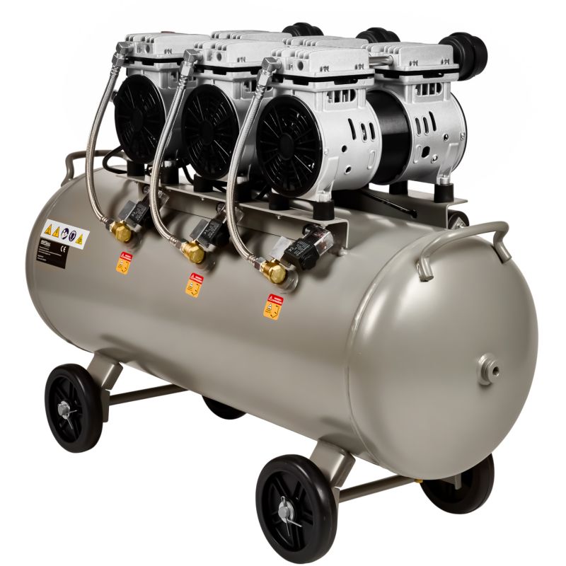 Kompresor bezolejowy 100L 3 x 1500W KD1397