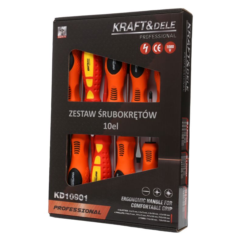 Zestaw śrubokrętów 10el. KD10901