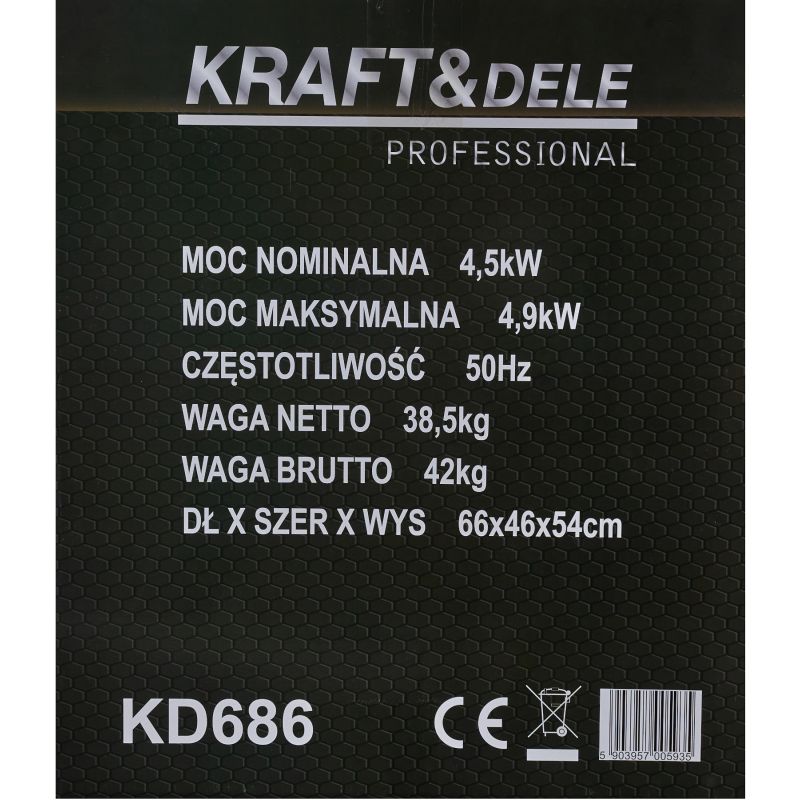 Invertorový generátor 4,5 kW / 4,9 kW KD686