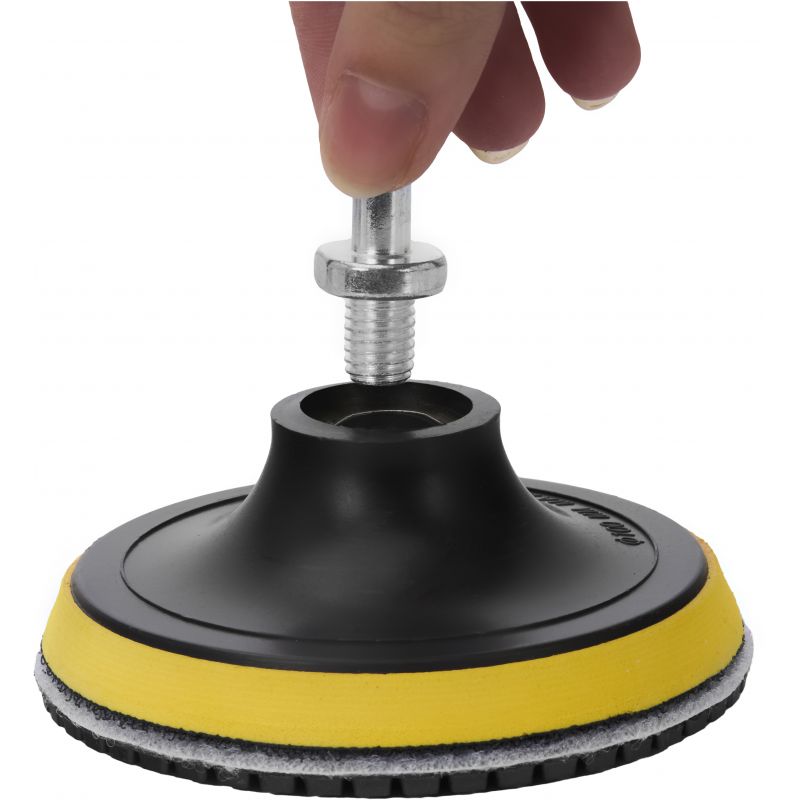 Zestaw tarcz diamentowych gradacja 50 - 3000, adapter M12, dysk, rękawiczki WDS2212