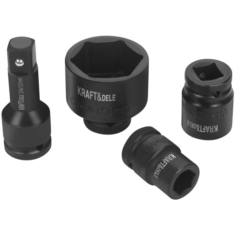 Grzechotka + przedłużki + nasadki udarowe 3/4" 21szt KD11868