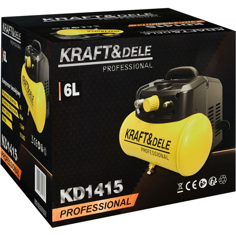 Kompresor bezolejowy 6L 8bar KD1415