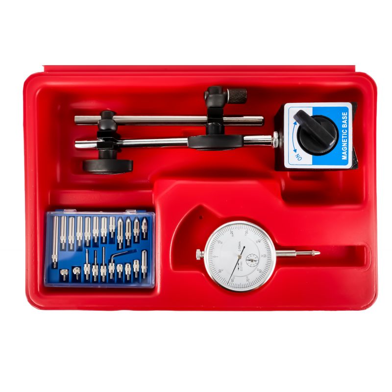 Czujnik zegarowy + statyw magnetyczny 0-10mm + końcówki KD11291