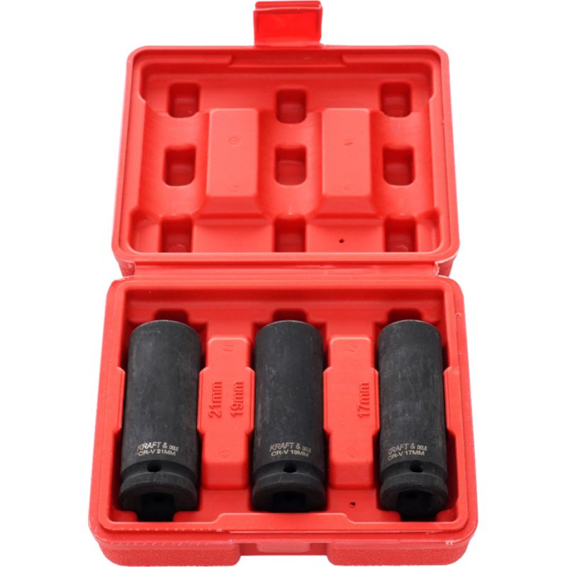 Nasadki udarowe 3el. 1/2" L:78 KD11750
