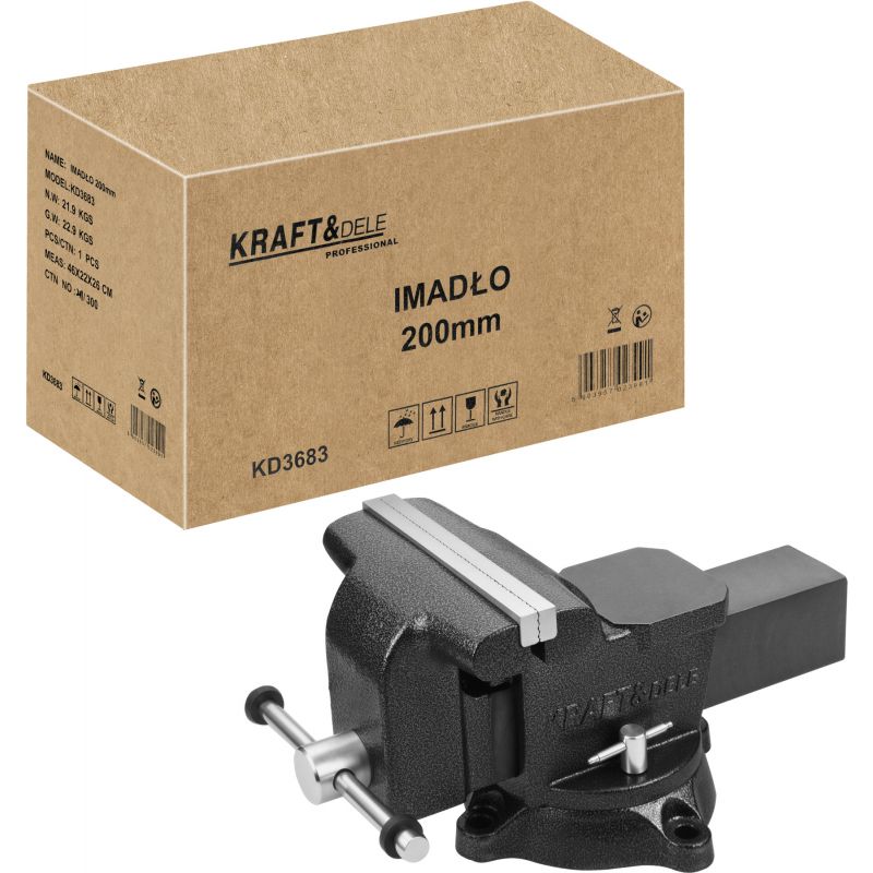 Imadło obrotowe z kowadłem 200mm KD3683