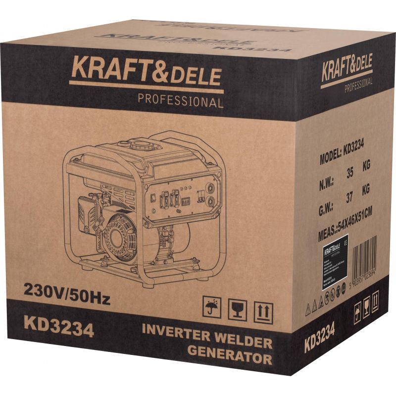 Agregat inwertorowy ze spawarką 5,8/6,2kW KD3234