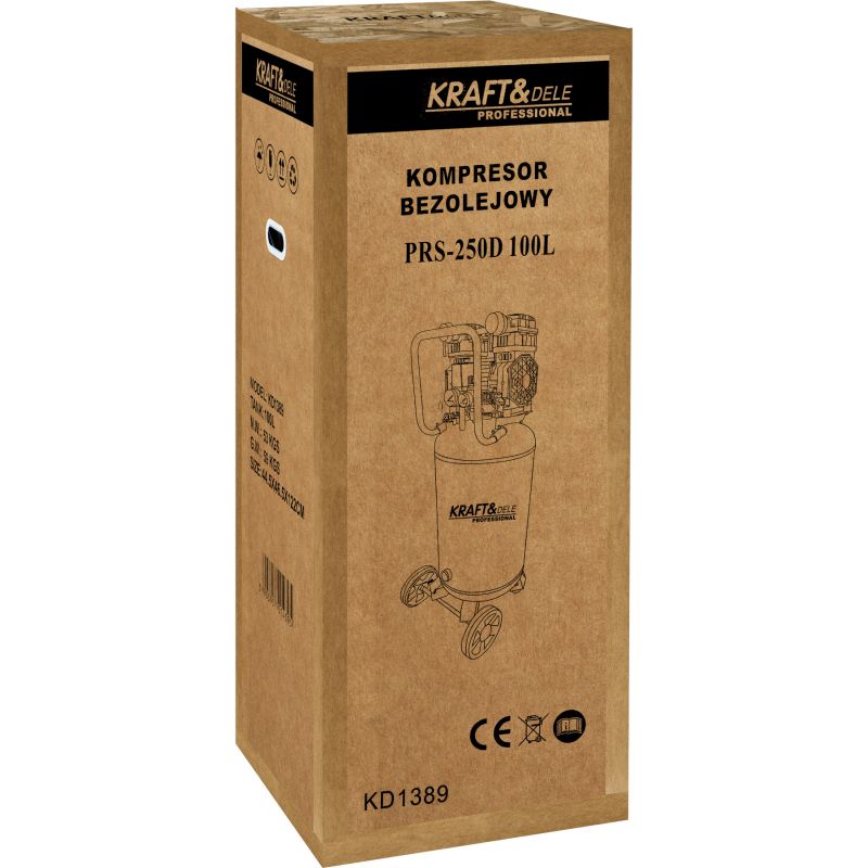 Kompresor bezolejowy 100l 3000W KD1389