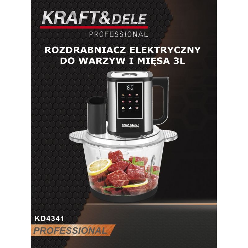 Rozdrabniacz elektryczny do warzyw i mięsa 3L 550W KD4341