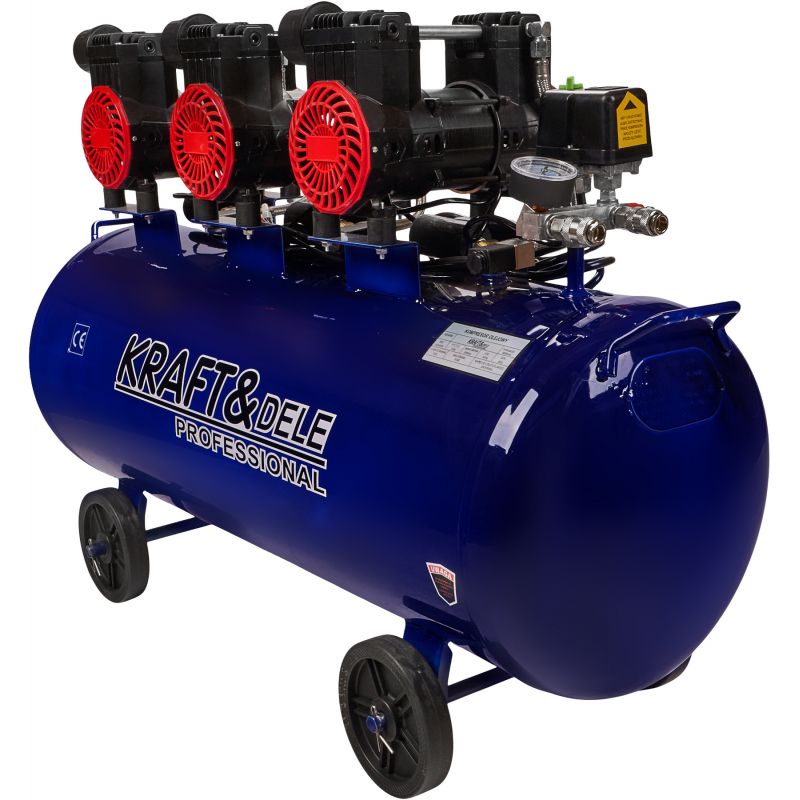 Kompresor bezolejowy 100L 6000W 660L/MIN niebieski KD4094