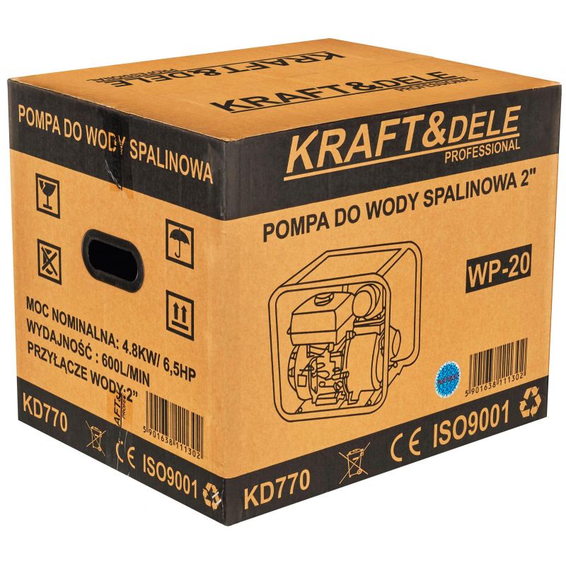 Motopompa pompa spalinowa 2" do wody 600l/min KD770