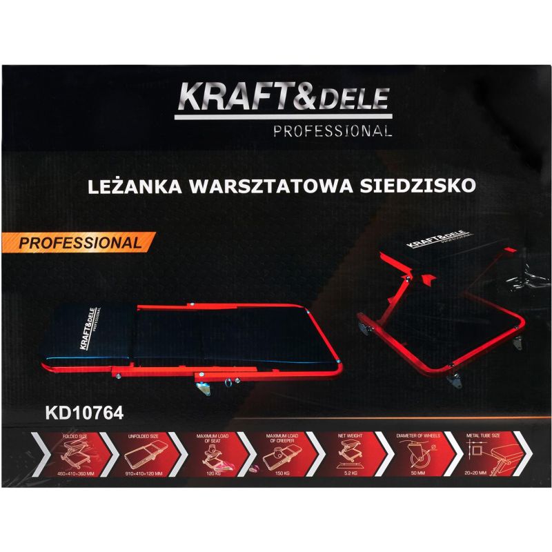 Leżanka warsztatowa / siedzisko KD10764