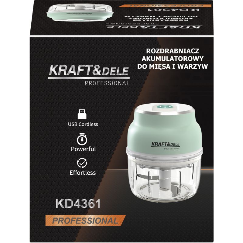 Rozdrabniacz akumulatorowy do mięsa i warzyw 150ml KD4361