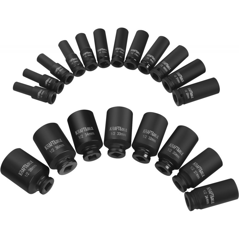 Nasadki udarowe 1/2" 20 szt KD11867