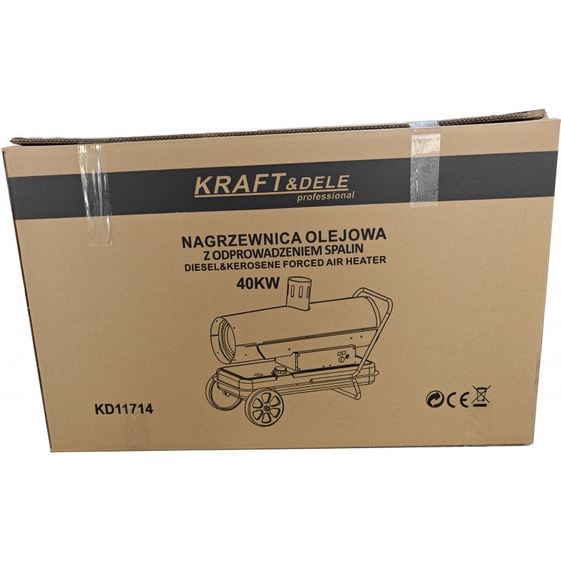 Nagrzewnica olejowa 40kW z odprowadzeniem spalin KD11714