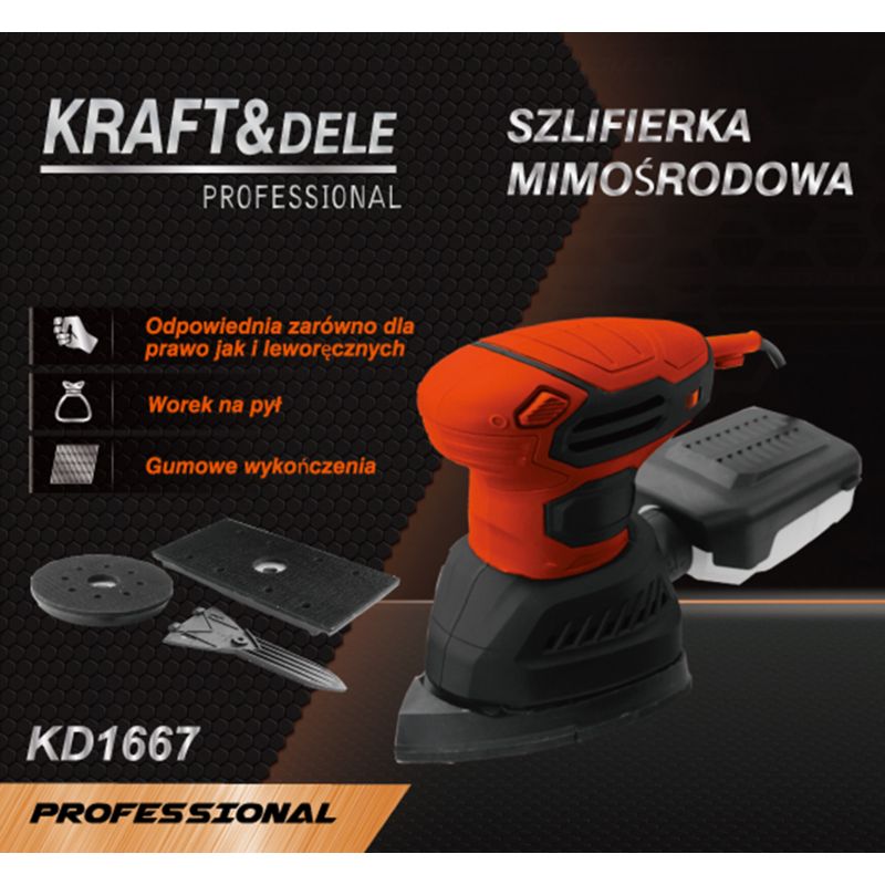 Szlifierka mimośrodowa 1200W KD1667-Z