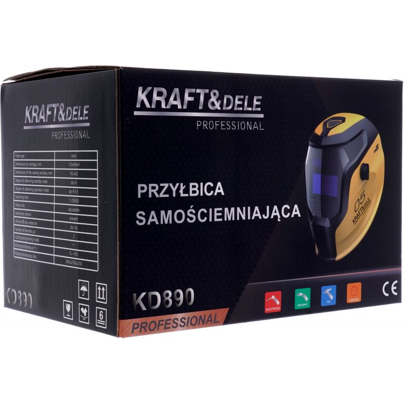Przyłbica spawalnicza maska samościemniająca KD890