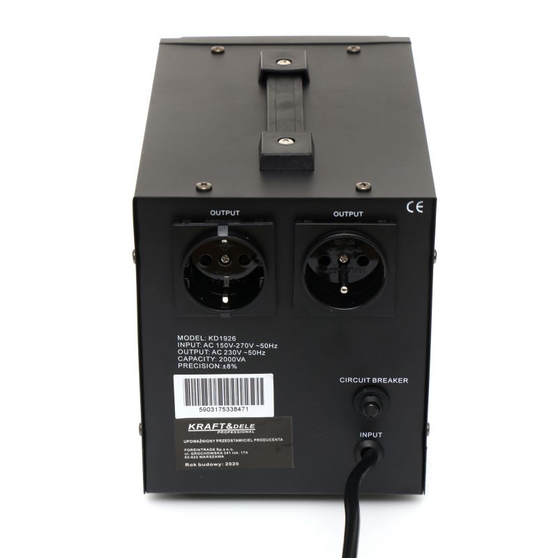 Stabilizator napięcia 2000VA 230V KD1926