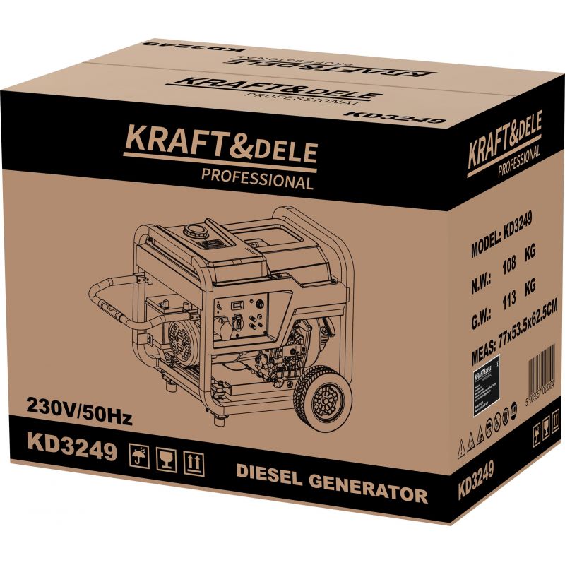 Agregat prądotwórczy 9kW 230V KD3249
