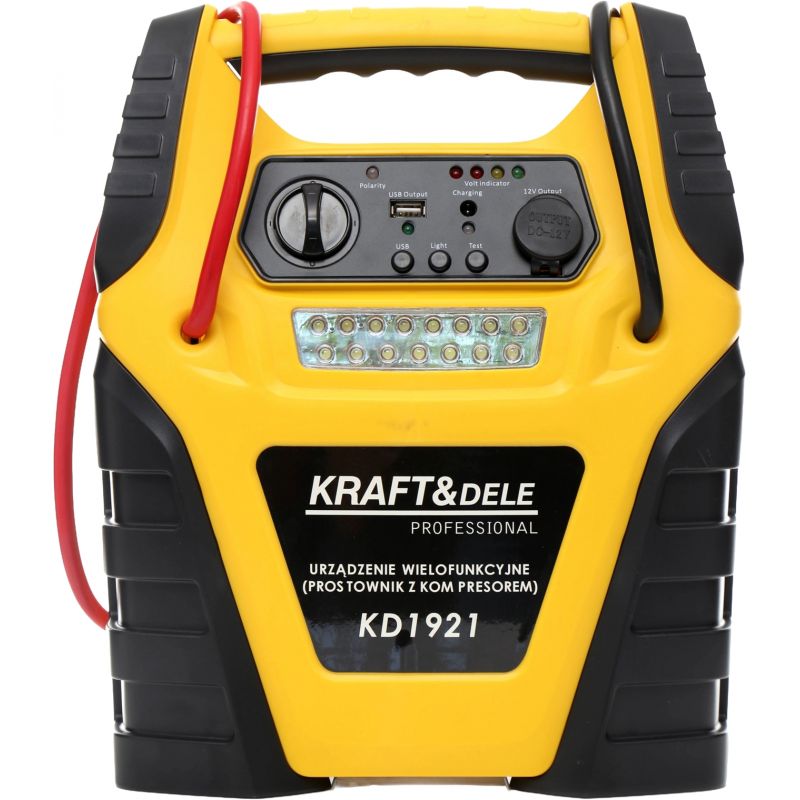 Jump starter 5W1 - urządzenie wielofunkcyjne - rozruch, kompresor, latarka KD1921
