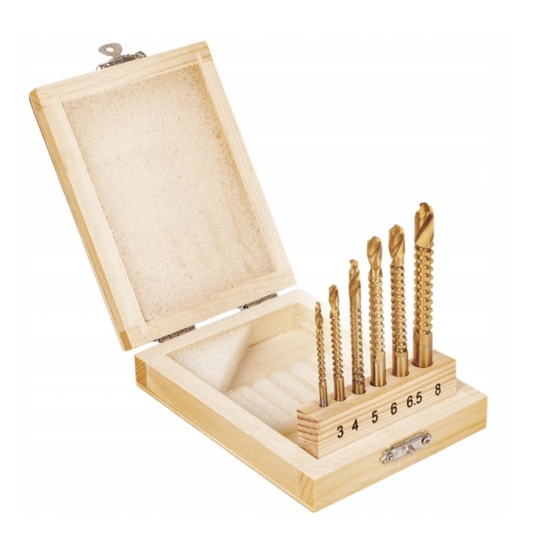 Wiertła frezujące KD997 6szt. frezy 3-8mm