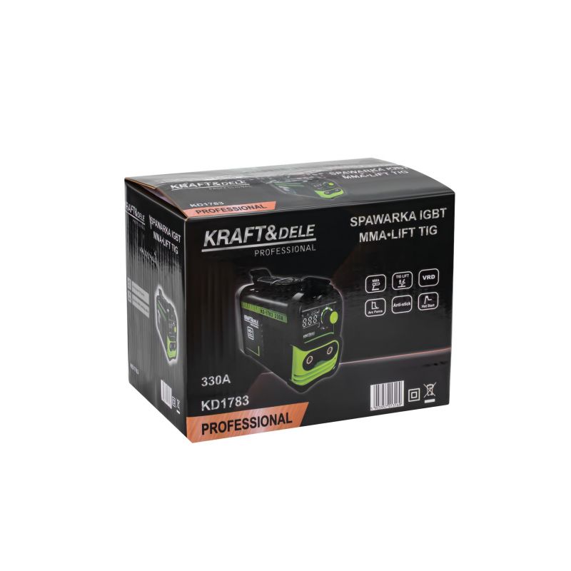 Spawarka inwertorowa 330A MMA TIG LIFT VRD KD1783