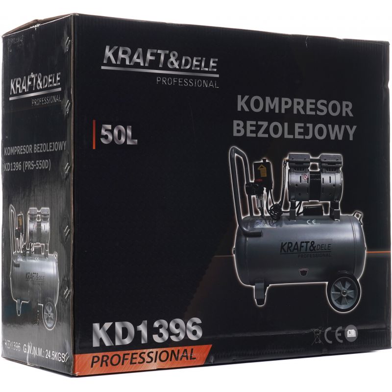 Kompresor bezolejowy 50L 8bar KD1396