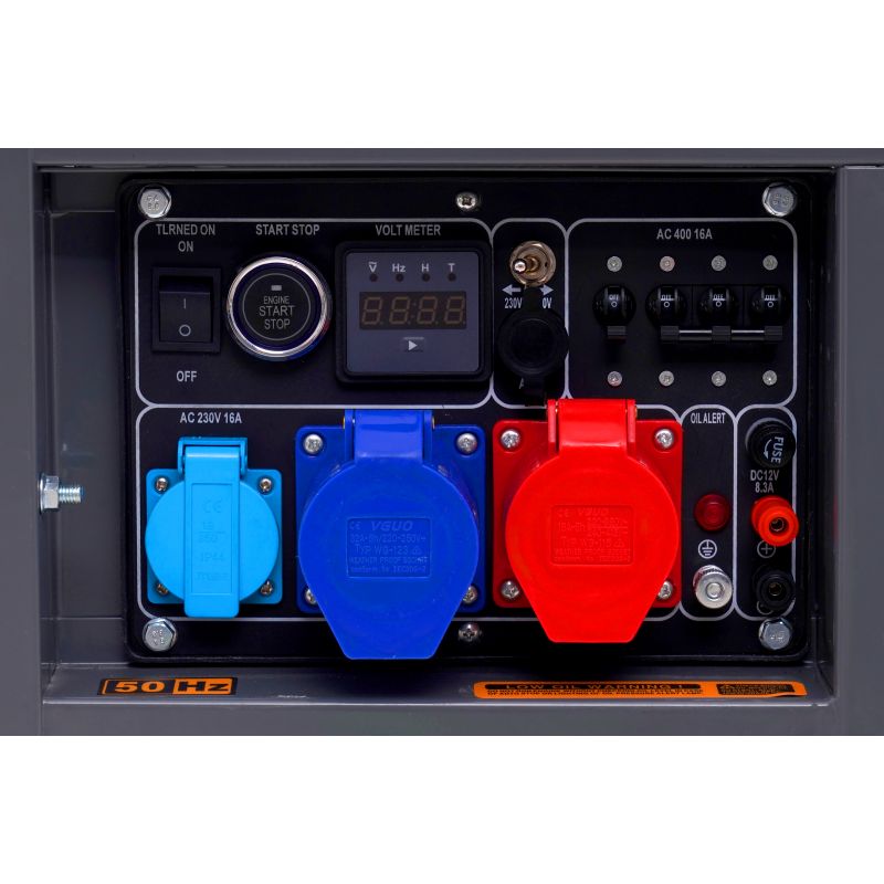 Dieselový generátor 8 kW, výkon pri 80 % zaťažení, 230/380 V, model KD126