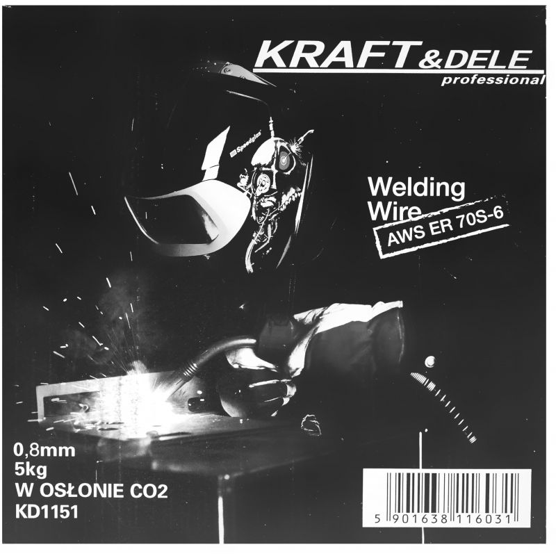 Drut spawalniczy 0,8 mm 5kg miedziowany KD1151
