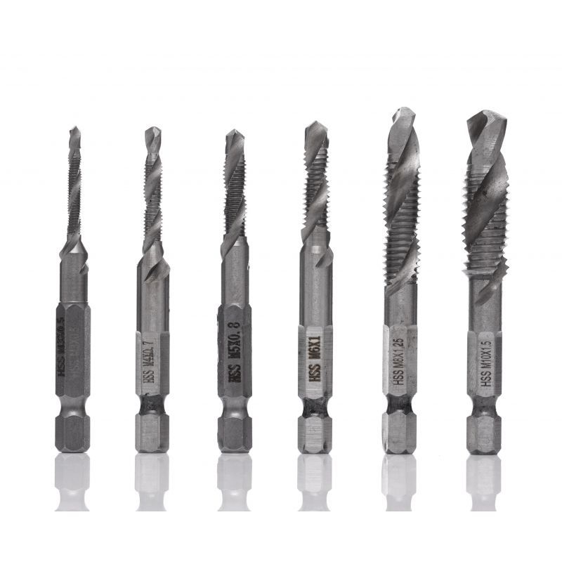 Wiertła gwintujące 6szt. KD980