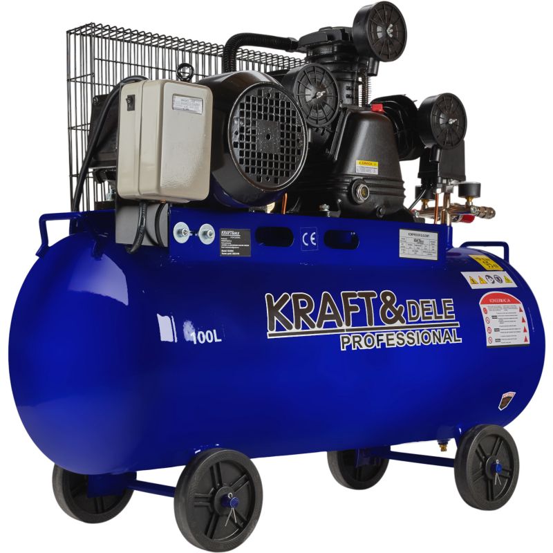 Kompresor olejowy 100L 4100W 650L/min KD4056