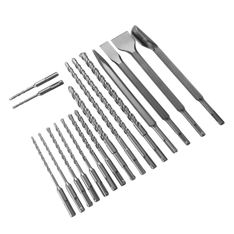 Zestaw wierteł i dłut 17 elementów sds+ KD10068