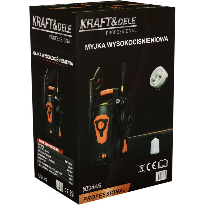 Myjka ciśnieniowa 2000W 200Bar + AKCESORIA KD446
